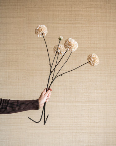 Faux Flower Dahlia Cream - Things I Like Things I Love