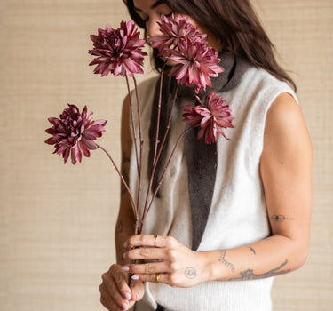 Faux Flower Dahlia Mauve - Things I Like Things I Love