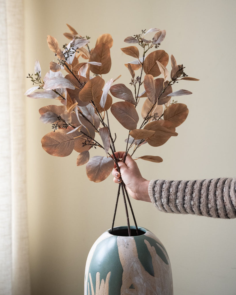 Faux Flower Eucalyptus Brown - Things I Like Things I Love