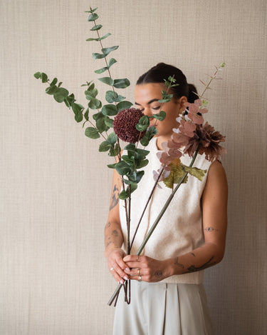 Faux Flower Eucalyptus Green - Things I Like Things I Love