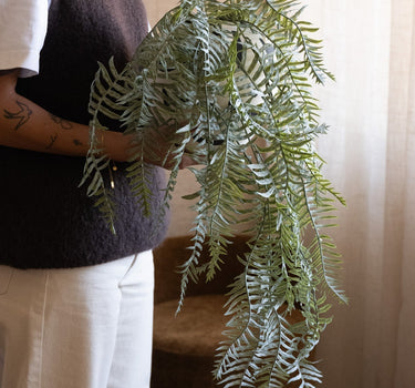 Faux Flower Hanging Fern - Things I Like Things I Love