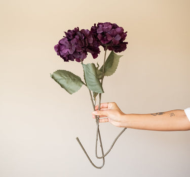 Faux Flower Hortensia Plum - Things I Like Things I Love