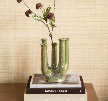 Faux Flower Pompom Brown - Things I Like Things I Love