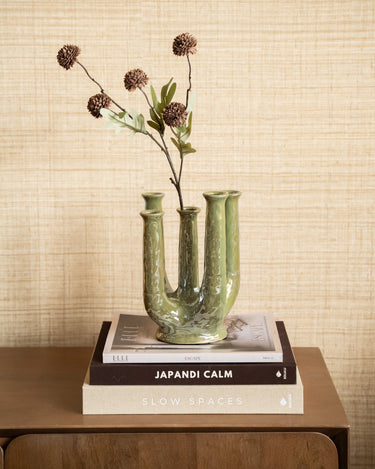 Faux Flower Pompom Brown - Things I Like Things I Love