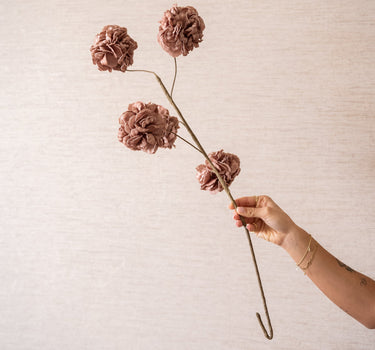 Faux Flower Pompom Eva Pink - Things I Like Things I Love