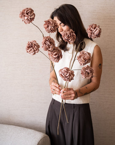 Faux Flower Pompom Eva Pink - Things I Like Things I Love