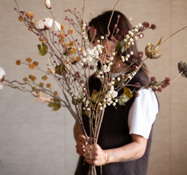 Faux Flower Pompom Orange - Things I Like Things I Love