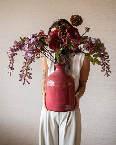 Faux Flower Poppy Burgundy - Things I Like Things I Love