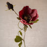 Faux Flower Poppy Burgundy - Things I Like Things I Love