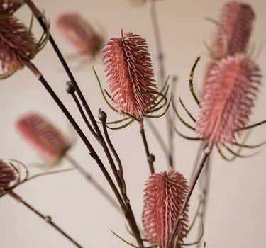 Faux Flower Thistle Pink - Things I Like Things I Love
