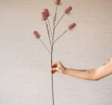 Faux Flower Thistle Pink - Things I Like Things I Love