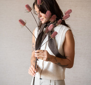 Faux Flower Thistle Pink - Things I Like Things I Love