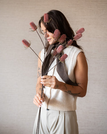 Faux Flower Thistle Pink - Things I Like Things I Love