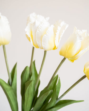 Faux Flowers Bundled Tulips Ivory - Things I Like Things I Love