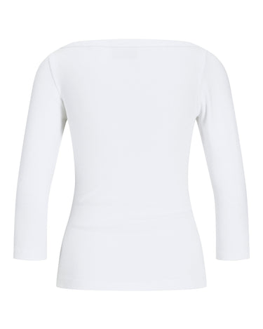 Fifi Boatneck Top Bright White - Things I Like Things I Love