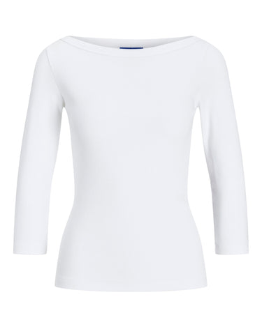 Fifi Boatneck Top Bright White - Things I Like Things I Love