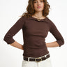 Fifi Boatneck Top Seal Brown - Things I Like Things I Love