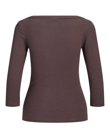 Fifi Boatneck Top Seal Brown - Things I Like Things I Love