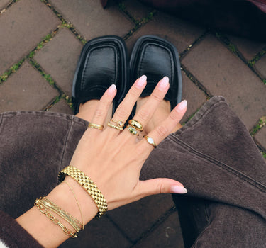 Flat Chain Bracelet Gold - Things I Like Things I Love