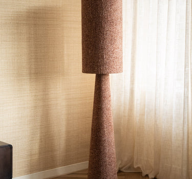 Floor Lamp Micky Bouclé Burgundy - Things I Like Things I Love