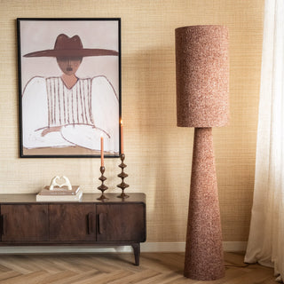 Floor Lamp Micky Bouclé Burgundy - Things I Like Things I Love