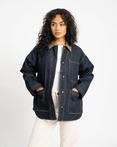 Flynn Barn Jacket Blue Denim - Things I Like Things I Love