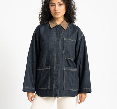 Flynn Barn Jacket Blue Denim - Things I Like Things I Love