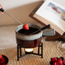 Fondue Set Ceramic Burgundy - Things I Like Things I Love