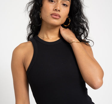 Forest Rib Top Black - Things I Like Things I Love