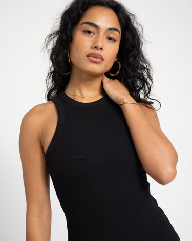 Forest Rib Top Black - Things I Like Things I Love