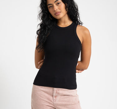Forest Rib Top Black - Things I Like Things I Love