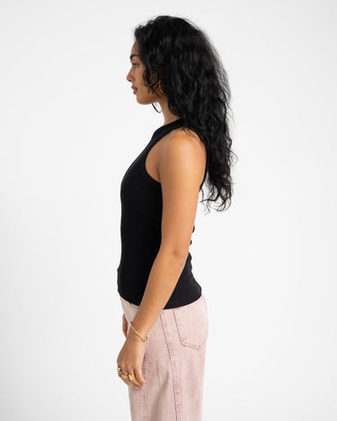 Forest Rib Top Black - Things I Like Things I Love