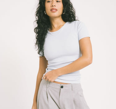 Frankie Rib Tee Skyway - Things I Like Things I Love