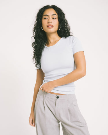 Frankie Rib Tee Skyway - Things I Like Things I Love