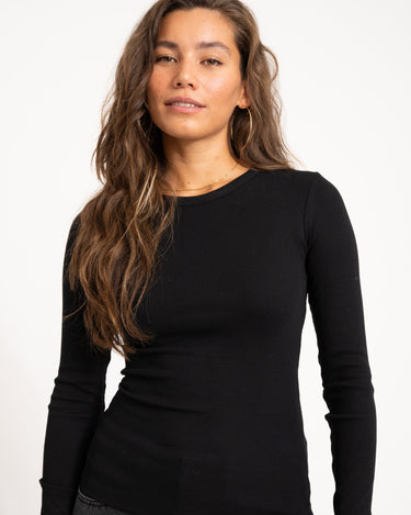 Freya Rib Tee Black - Things I Like Things I Love