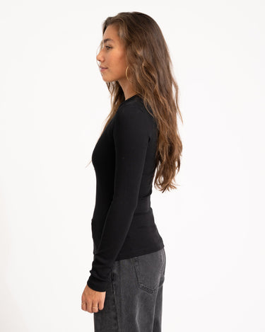 Freya Rib Tee Black - Things I Like Things I Love