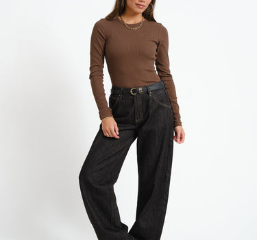 Freya Rib Tee Bracken - Things I Like Things I Love