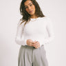 Freya Rib Tee Bright White - Things I Like Things I Love