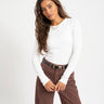 Freya Rib Tee Bright White - Things I Like Things I Love