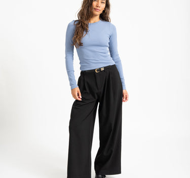 Freya Rib Tee Country Blue - Things I Like Things I Love