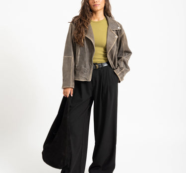 Freya Rib Tee Green Moss - Things I Like Things I Love