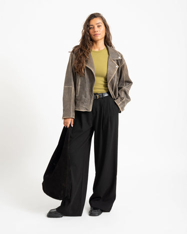 Freya Rib Tee Green Moss - Things I Like Things I Love