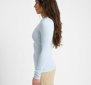 Freya Rib Tee Skyway - Things I Like Things I Love