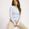 Freya Rib Tee Skyway - Things I Like Things I Love