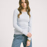 Freya Rib Tee Skyway - Things I Like Things I Love