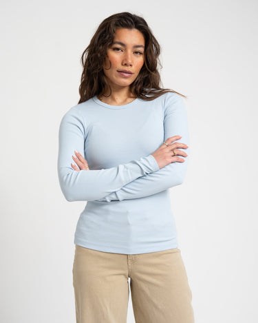 Freya Rib Tee Skyway - Things I Like Things I Love