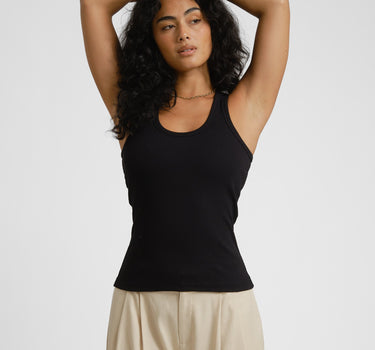 Frida U - Neck Top Black - Things I Like Things I Love