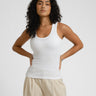 Frida U - Neck Top Bright White - Things I Like Things I Love