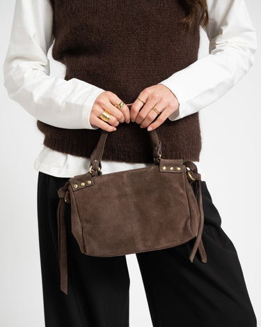 Fringy Studbag Brown - Things I Like Things I Love