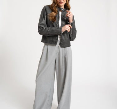 Geena Wash PU Racer Black - Things I Like Things I Love